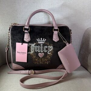 Juicy Couture Brown and Pink Satchel